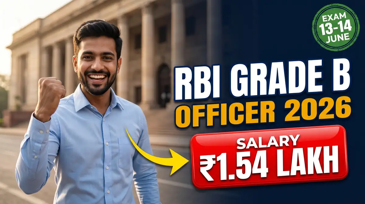 RBI Grade B 2026 - Exam Date 13-14 June, Admit Card, Pattern, Salary Rs 1.54 Lakh Reserve Bank of India (RBI) Recruitment